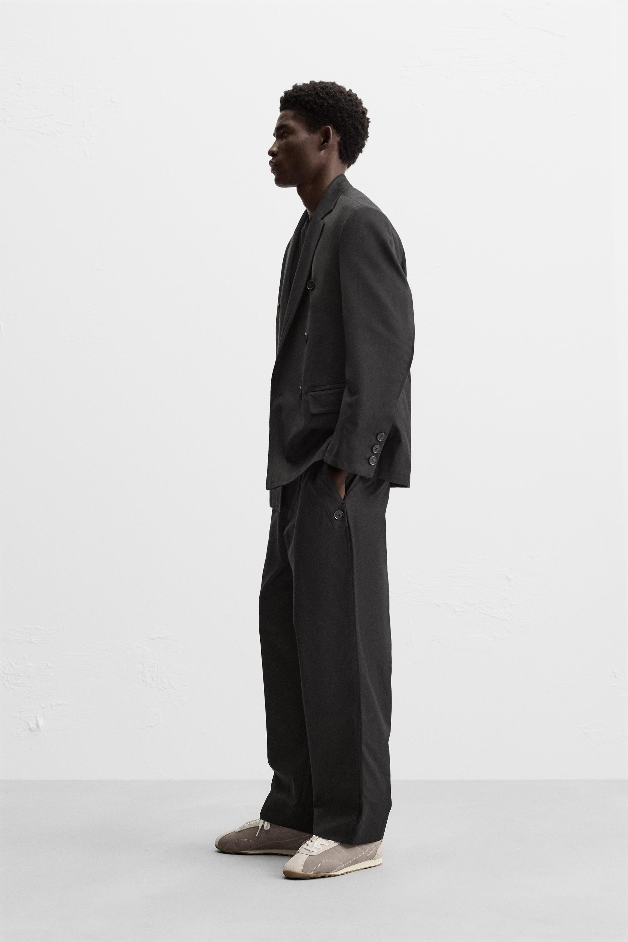 BUTTONED SUIT PANTS Product Image