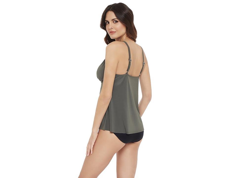 Magicsuit Riveted Donna Tankini Top (Military) Women's Swimwear Product Image