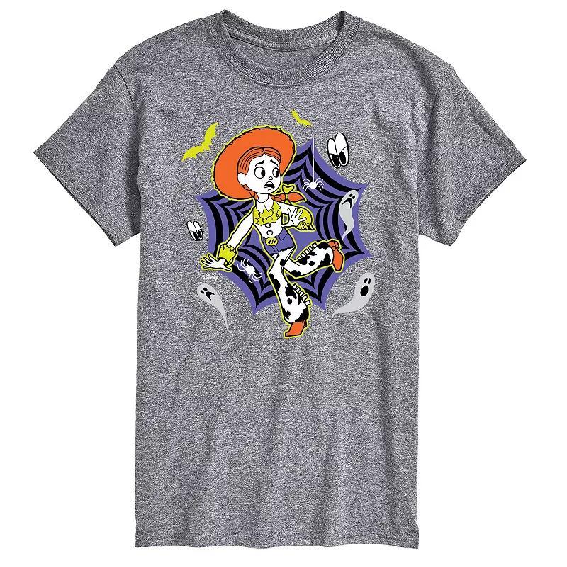 Disney/Pixars Toy Story Mens Jessie Web Graphic Tee Blue Product Image