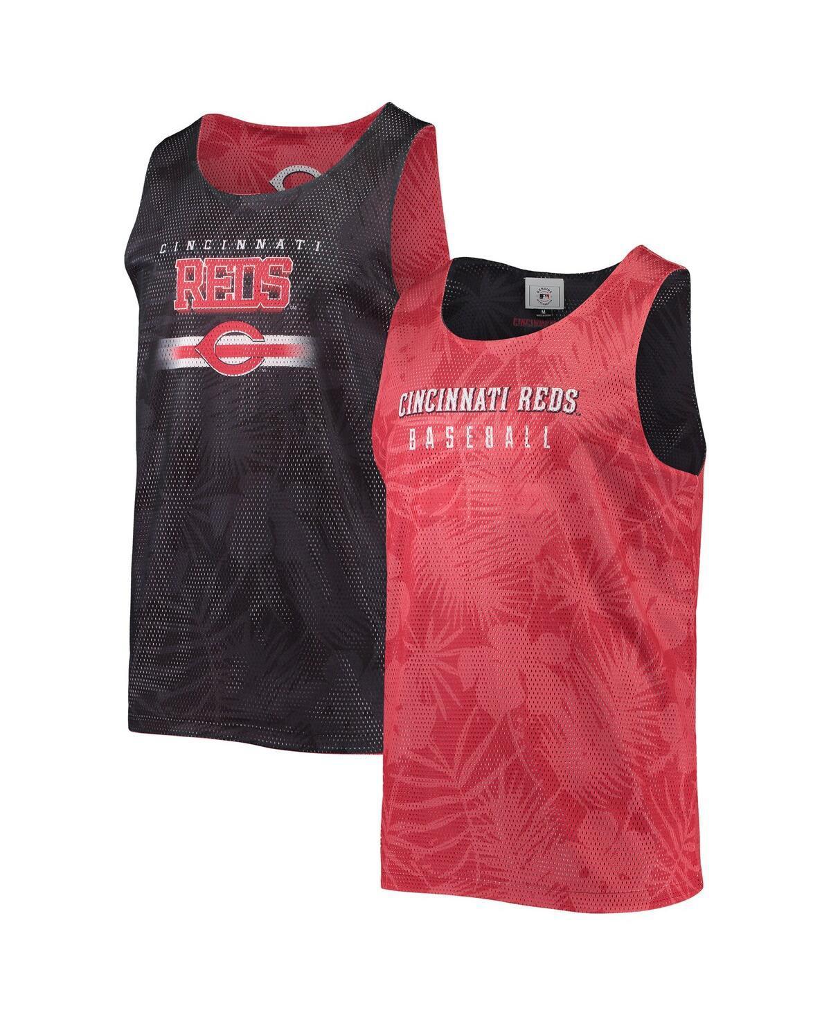 Mens FOCO Red Cincinnati Reds Floral Reversible Mesh Tank Top Product Image