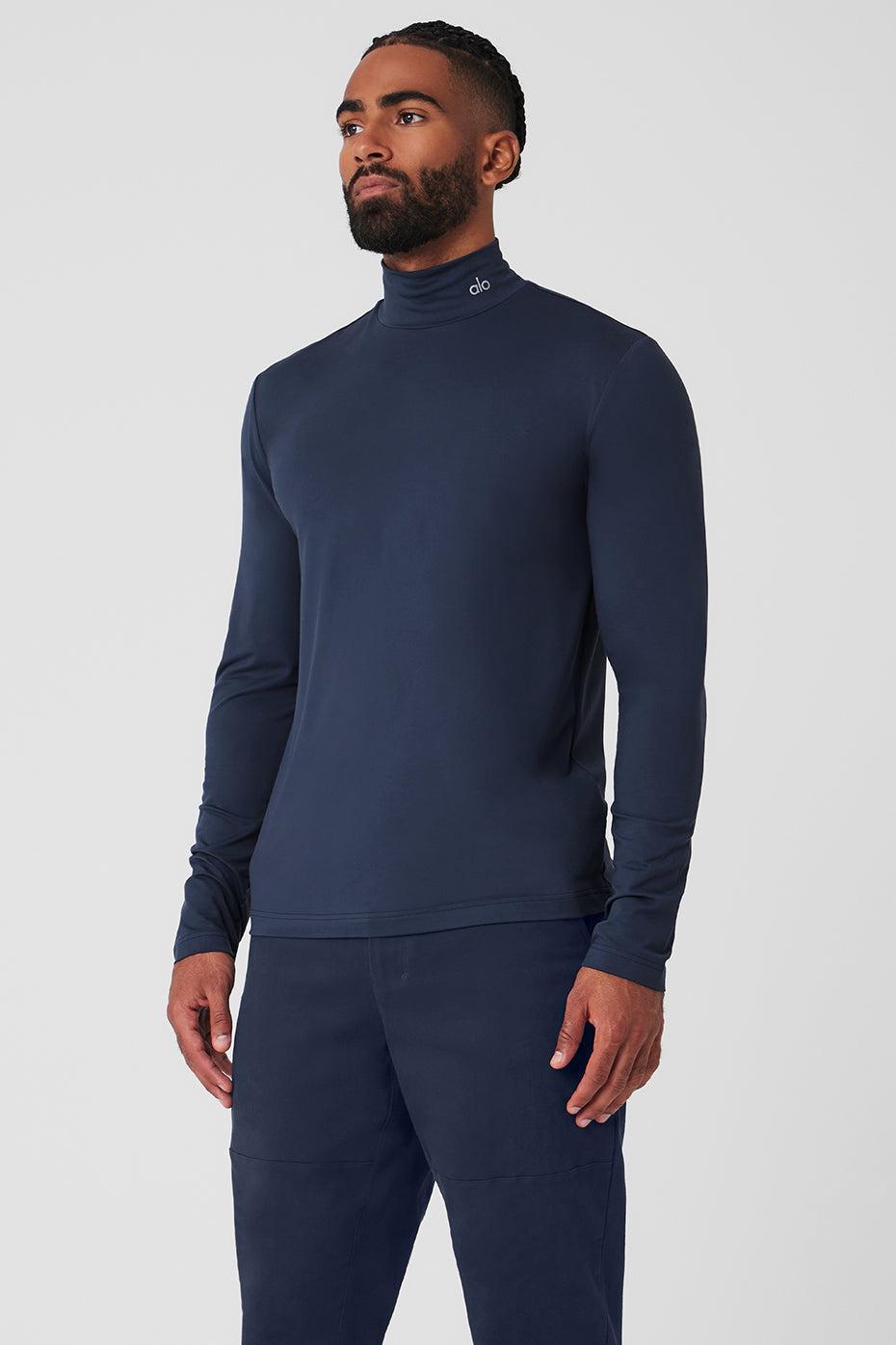 Conquer Reform Mock Neck Long Sleeve - Navy Product Image