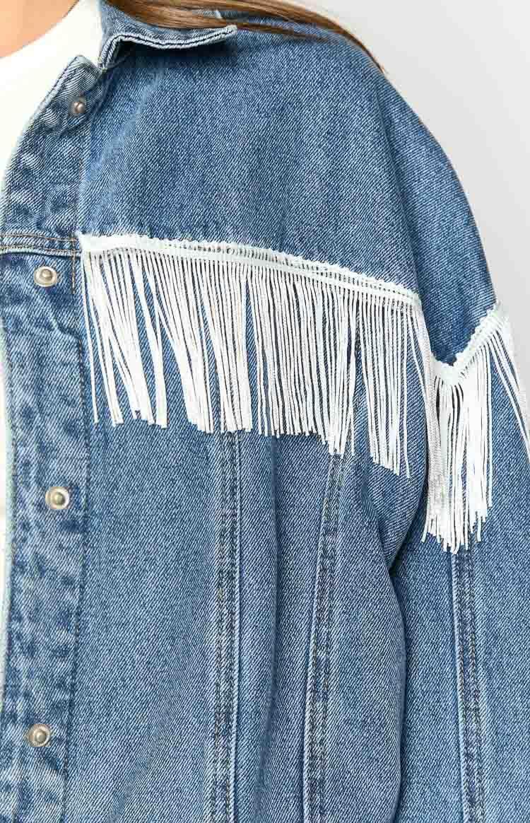 Western Ways Mid Wash Denim Jacket Product Image