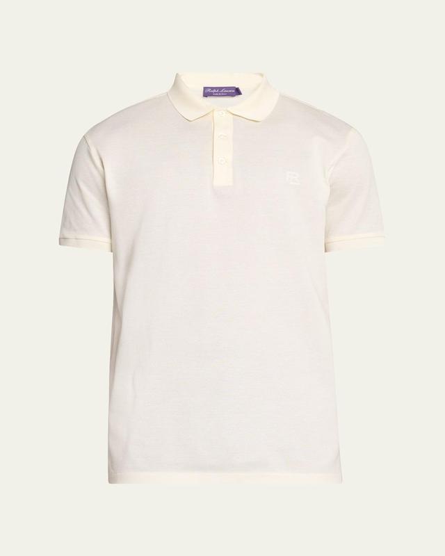 Mens Cashmere-Blend Polo Shirt Product Image