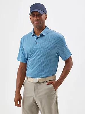 Men's Golf Series Wavy Geometric Print Polo Shirt | Men's Tops | Lee® Product Image