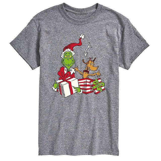 Mens Dr. Seuss The Grinch Max Tee Grey Military Green Product Image