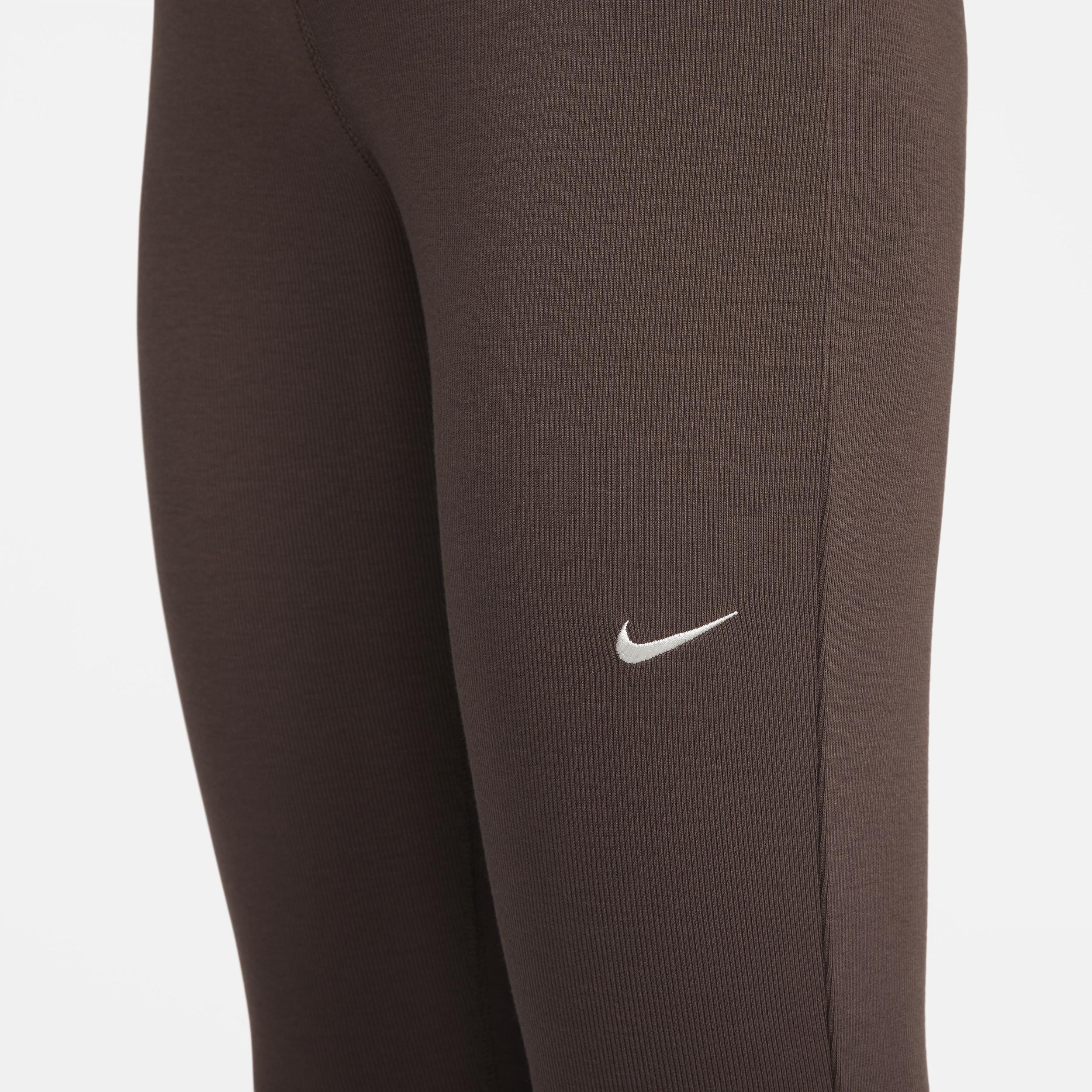 Women's Nike Sportswear Chill Knit Tight Mini-Rib Flared Leggings Product Image