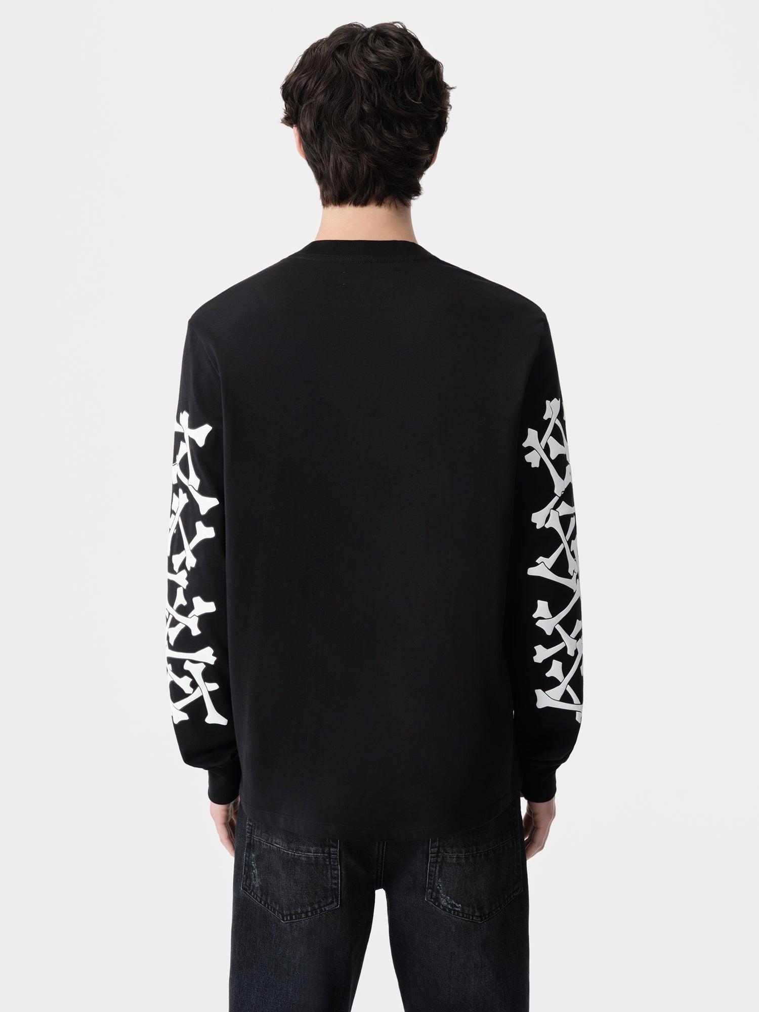 BONES STACKED LONG SLEEVE TEE - Black Male Product Image