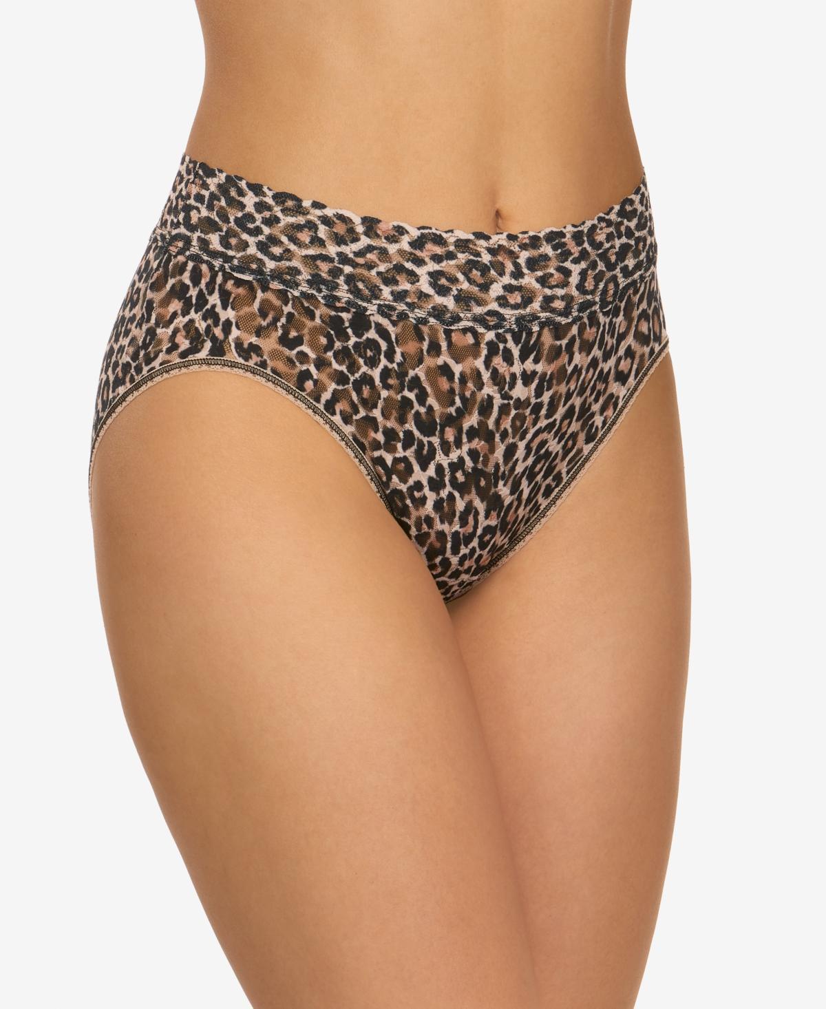 Hanky Panky Womens Leopard-Print French Brief 2X2134 - Brown Product Image