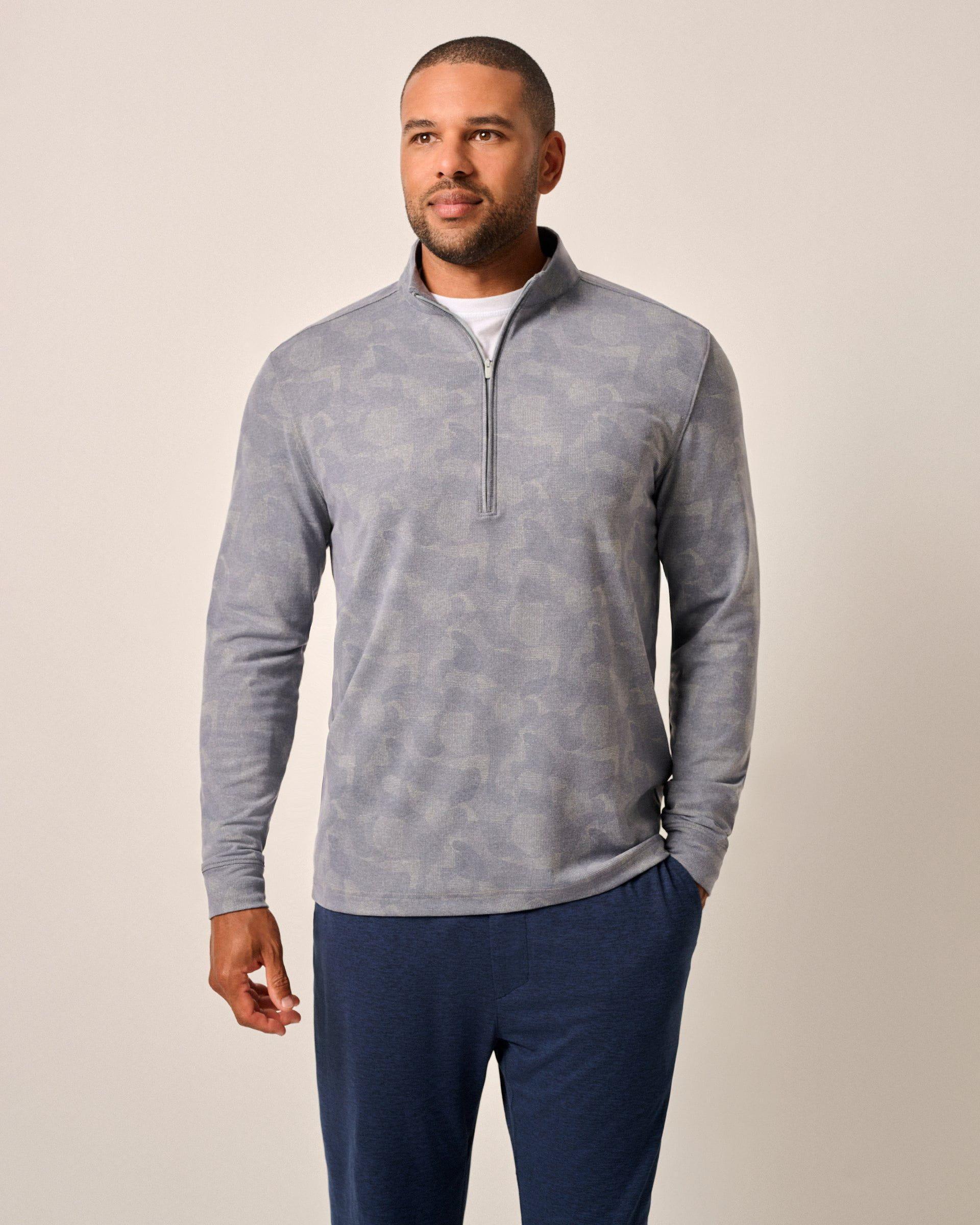 Dowell Performance Fleece Camo 1/4 Zip Pullover Male Product Image