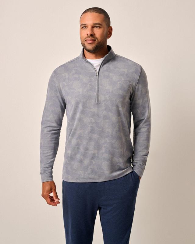 Dowell Performance Fleece Camo 1/4 Zip Pullover Male Product Image