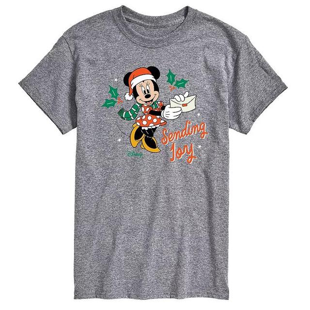 Disneys Minnie Mouse Mens Sending Joy Graphic Tee Product Image