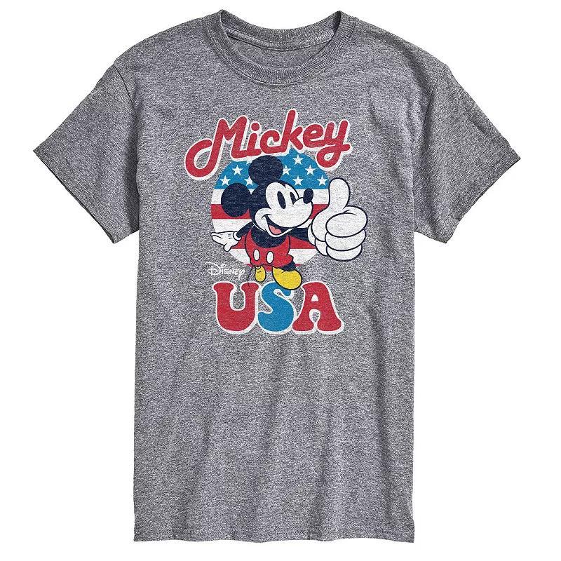 Disneys Mickey Mouse Mens Land Of The Green Graphic Tee Blue Product Image