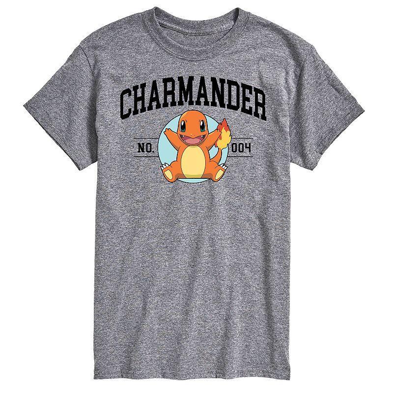 Big & Tall Pokemon Charmander Collegiate Graphic Tee, Mens Product Image