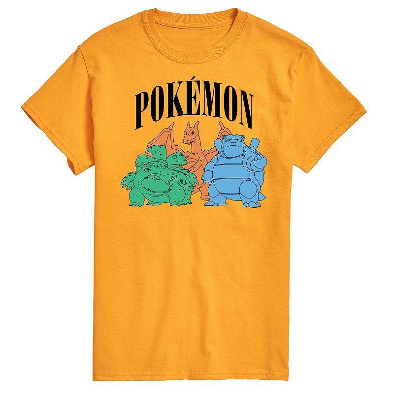 Big & Tall Pokemon Collegiate Group Portrait Graphic Tee, Mens Product Image