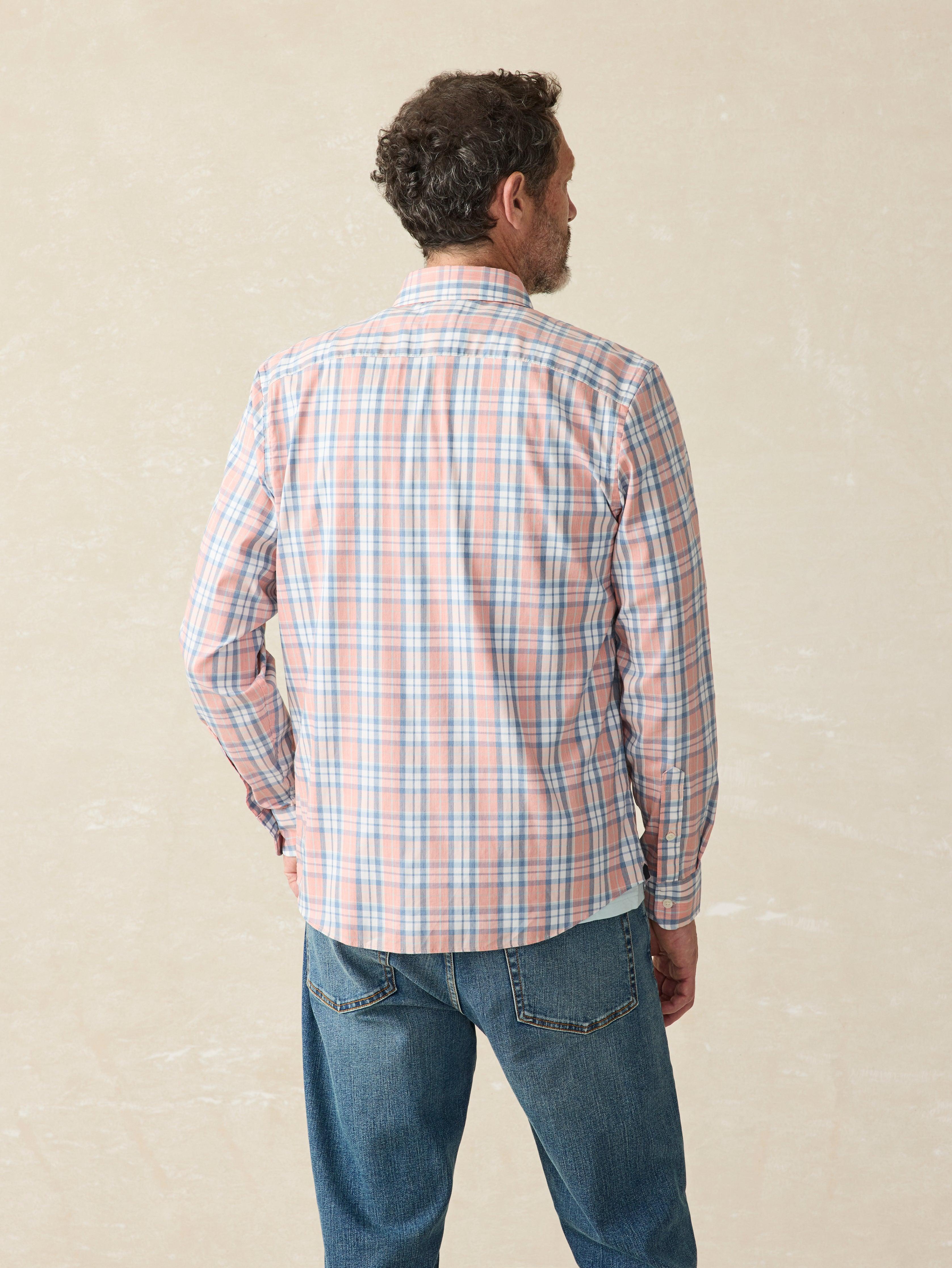 Movement™ Shirt (Tall) - Ocean Coral Plaid Male Product Image