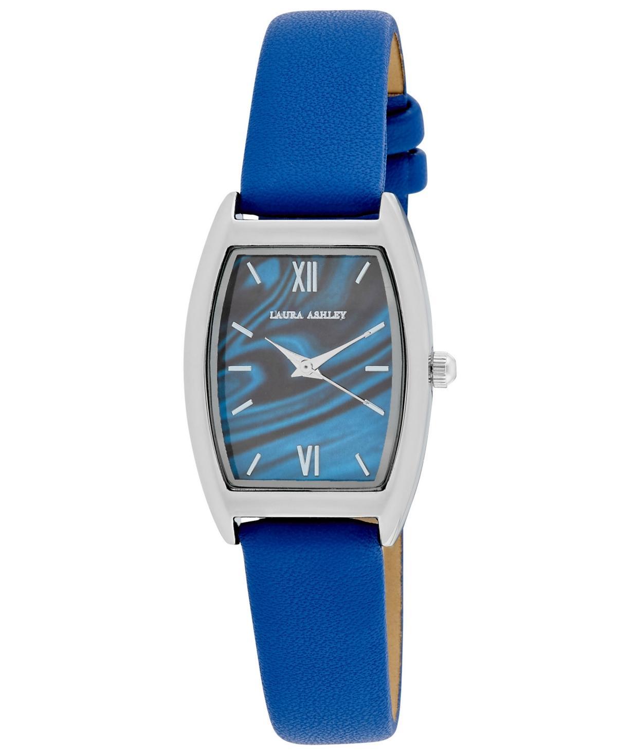 Laura Ashley Womens Quartz Blue Faux Leather Watch 24mm Product Image