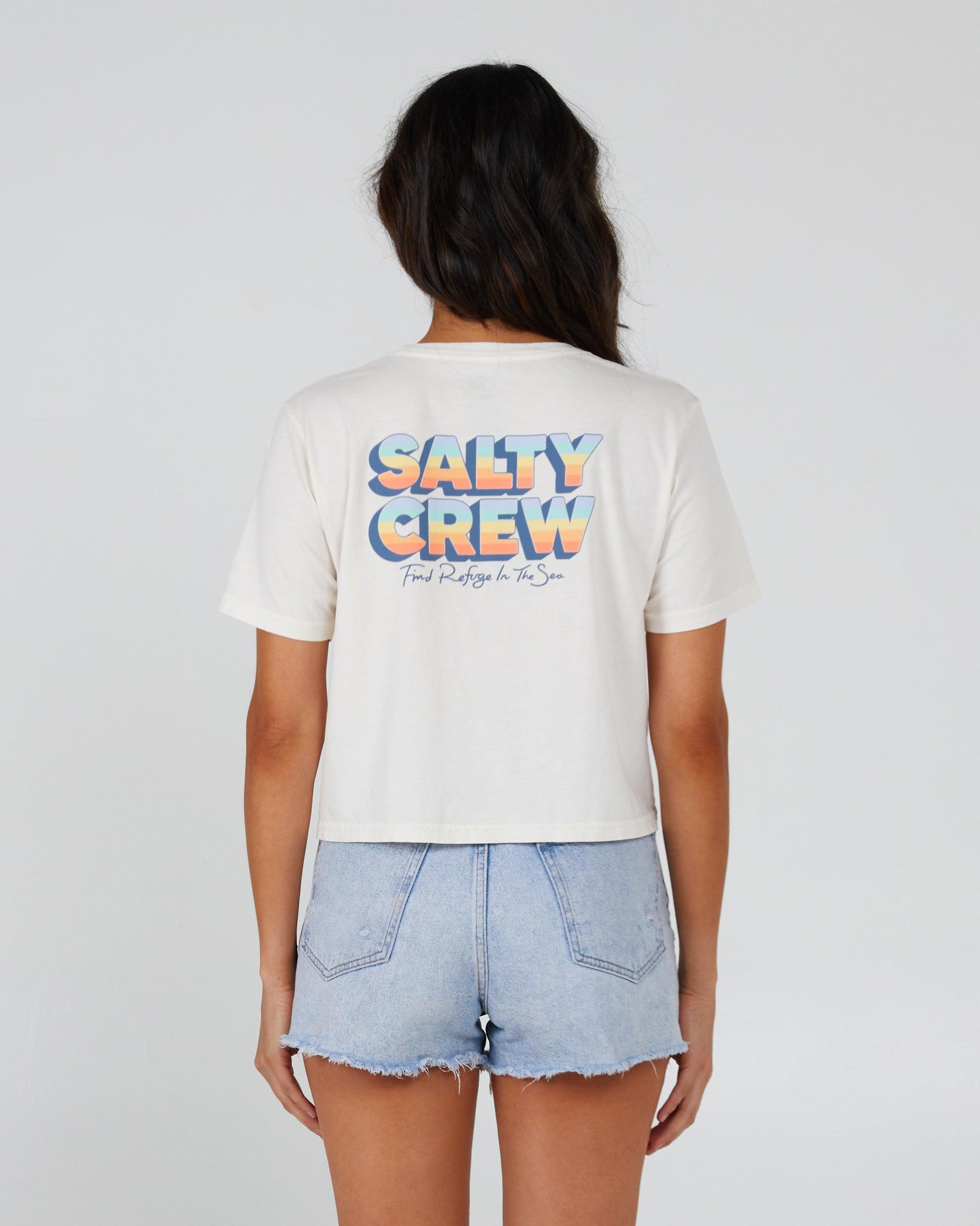 Summertime Off White Crop Tee Female Product Image