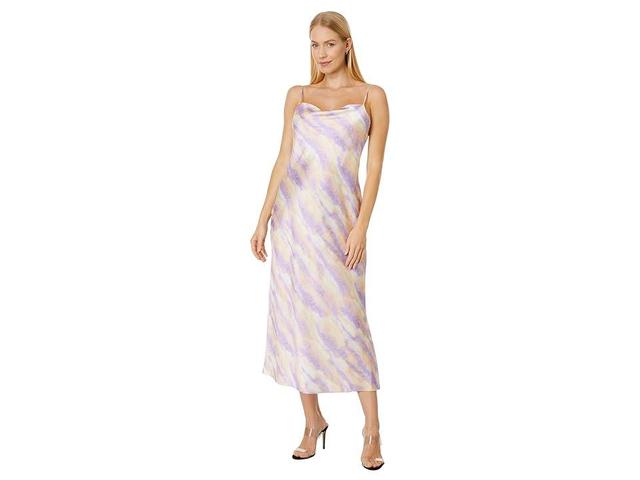 Vince Ikat Tie-Dye Cowl Cami Dress (Sunset) Women's Dress Product Image