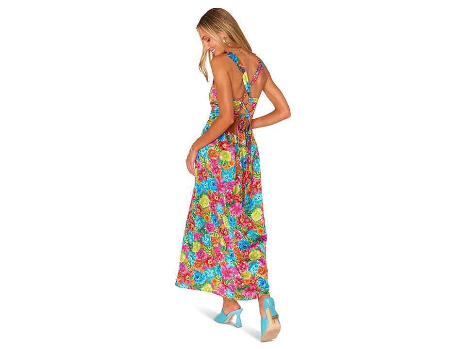 Show Me Your Mumu Mina Midi Dress (Bright floral Soiree) Women's Dress Product Image