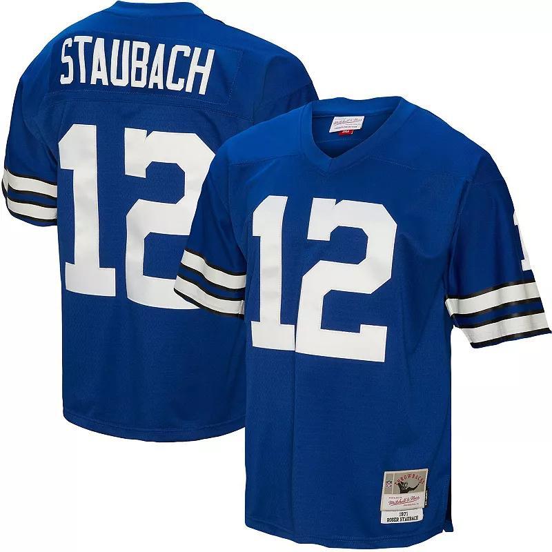 Mens Mitchell & Ness Roger Staubach Royal Dallas Cowboys 1971 Legacy Replica Jersey Product Image