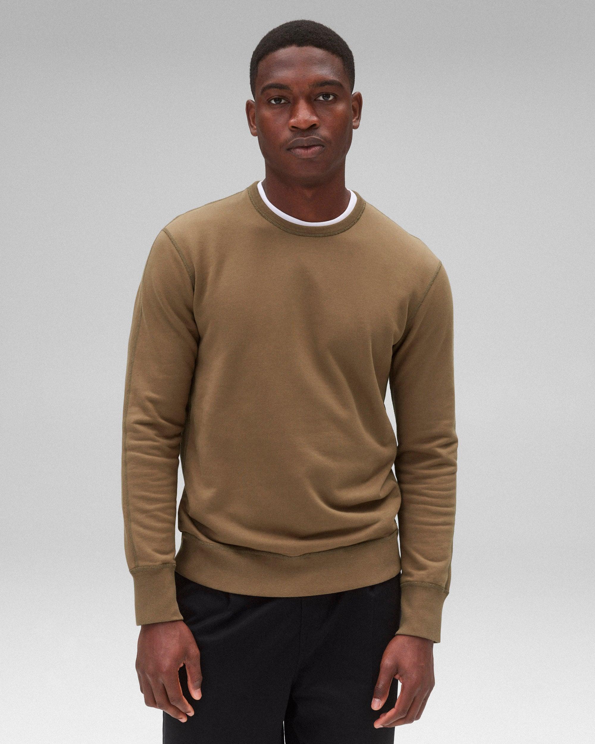 0984. Herringbone Terry Crewneck - Crimson Product Image