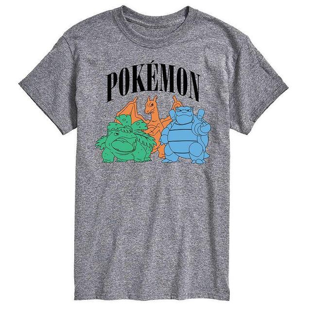 Big & Tall Pokemon Collegiate Group Portrait Graphic Tee, Mens Product Image