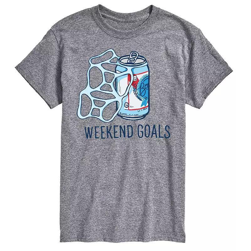 Mens Beer Weekend Goals Tee Product Image