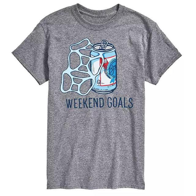 Mens Beer Weekend Goals Tee Product Image