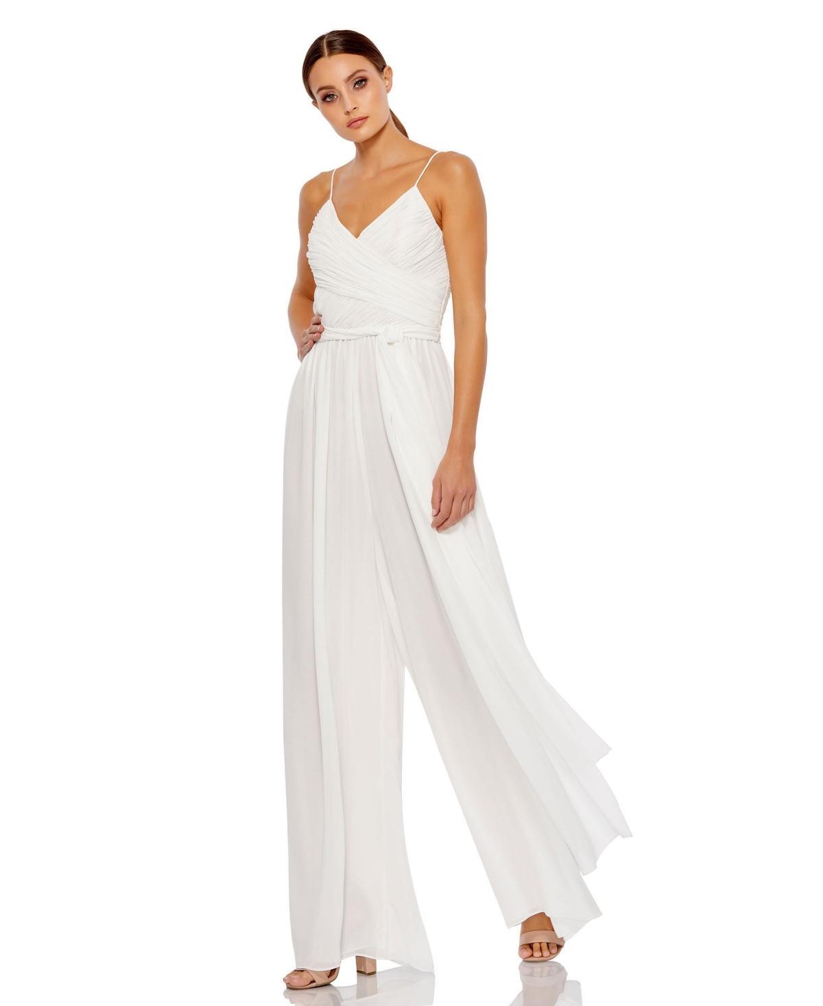 Womens Ieena Ruched Sleeveless Tie Jumpsuit product image