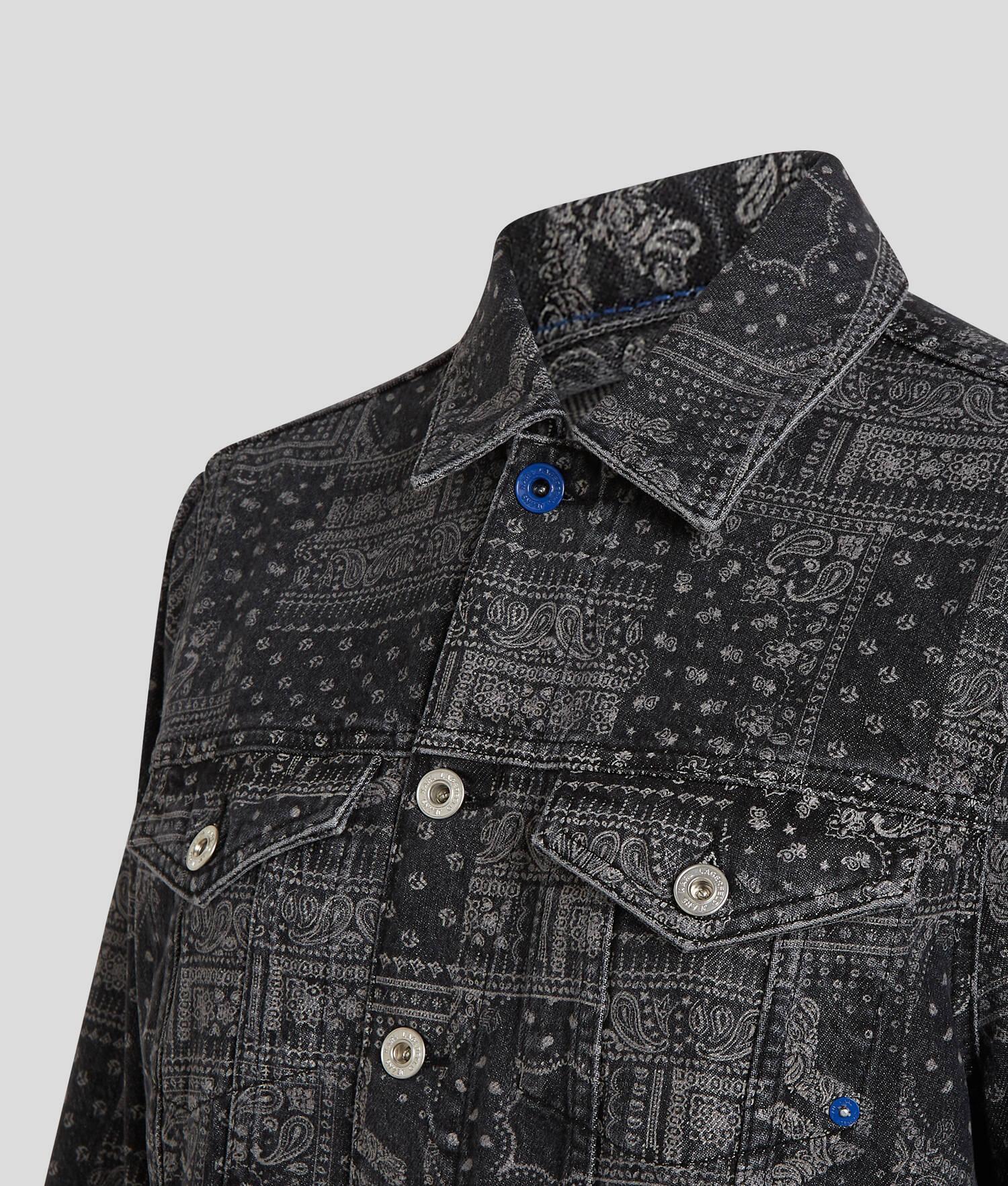 KLJ BANDANA-PRINT DENIM JACKET Product Image