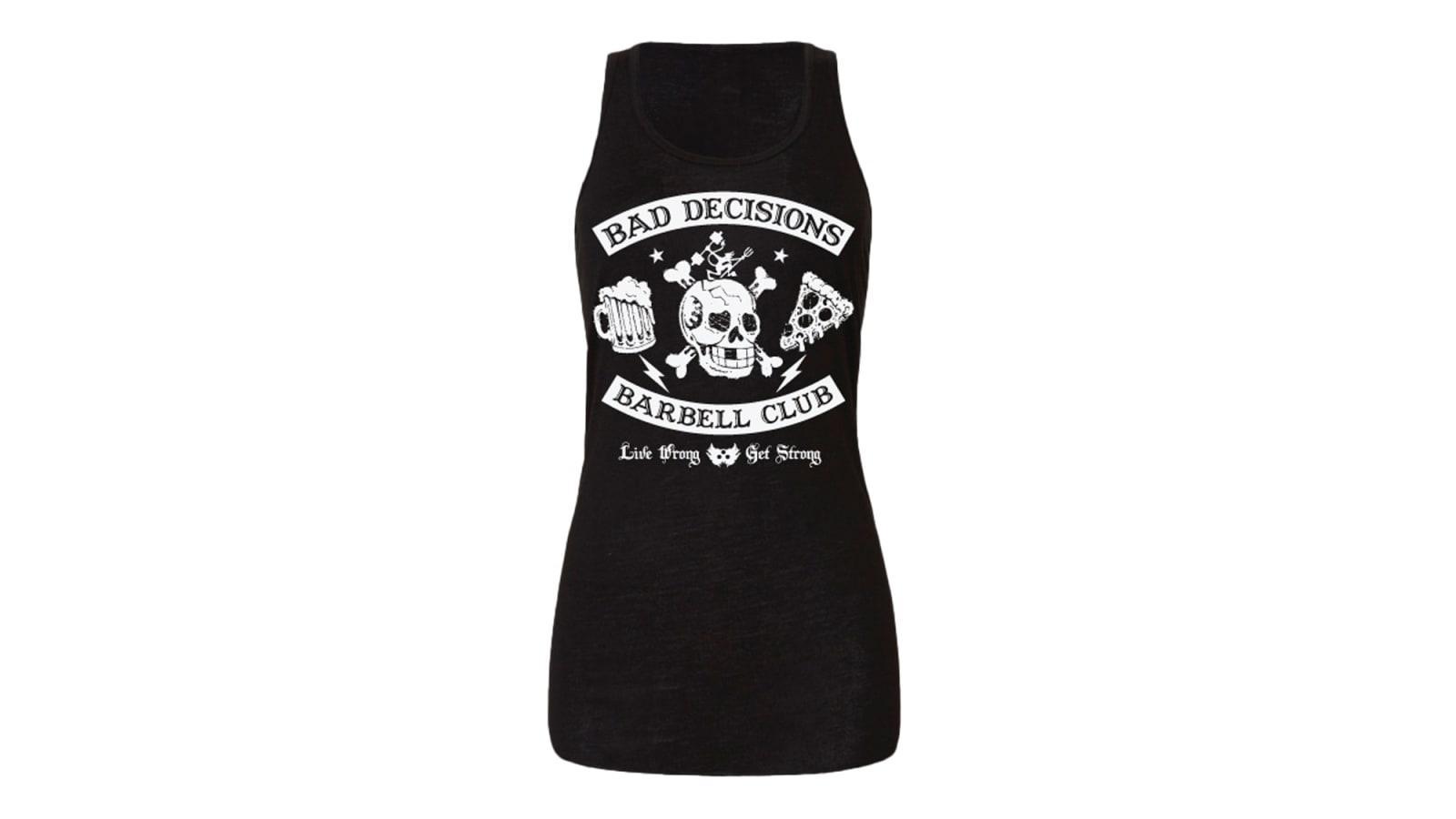 Bad Decisions Barbell Club Women's Tank Product Image