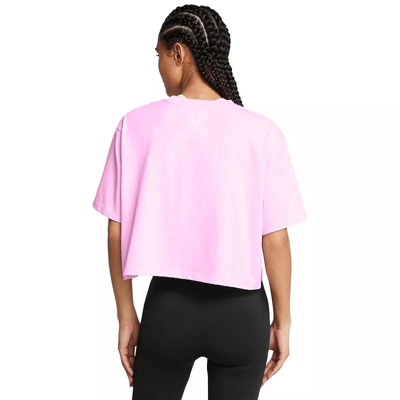 Womens Under Armour Boxy Crop Short Sleeve T-Shirt Product Image