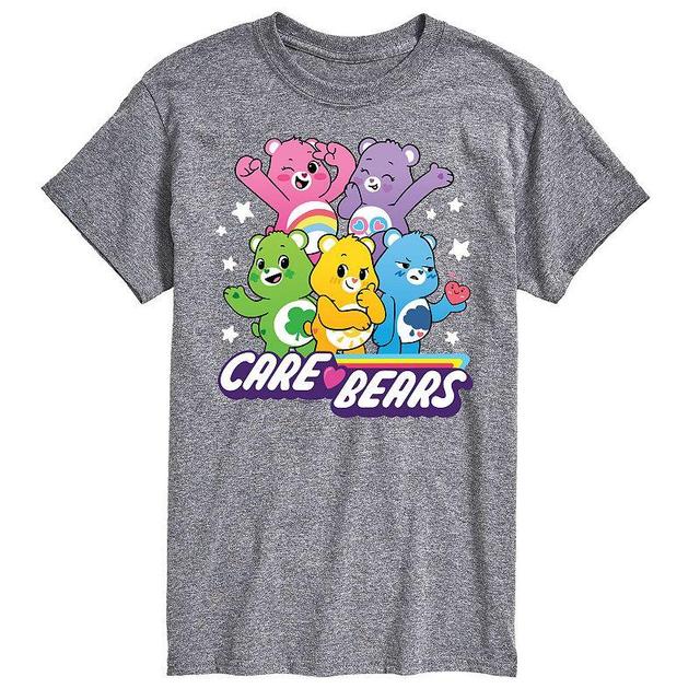 Big & Tall Care Bears Main Group Graphic Tee, Mens Med Grey Product Image