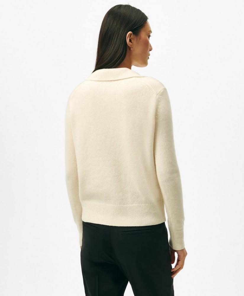 Johnny Collar Sweater in Merino Wool-Cashmere Blend Product Image