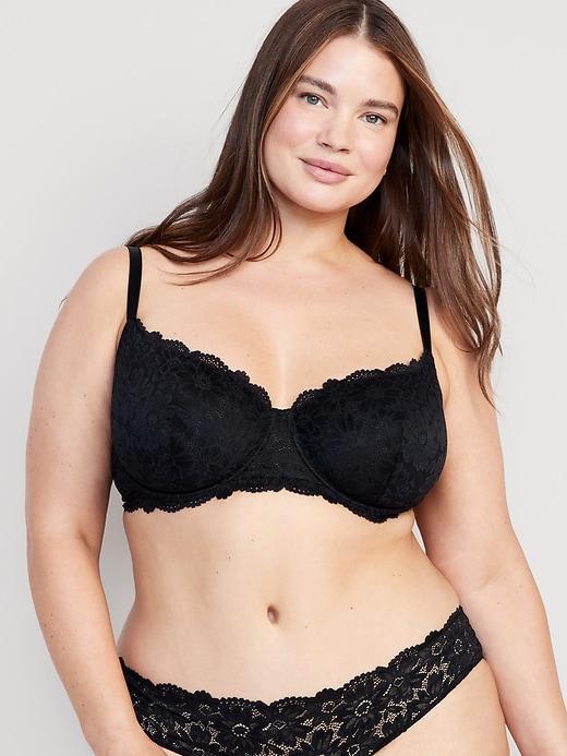 Lace Underwire Balconette Bra Product Image