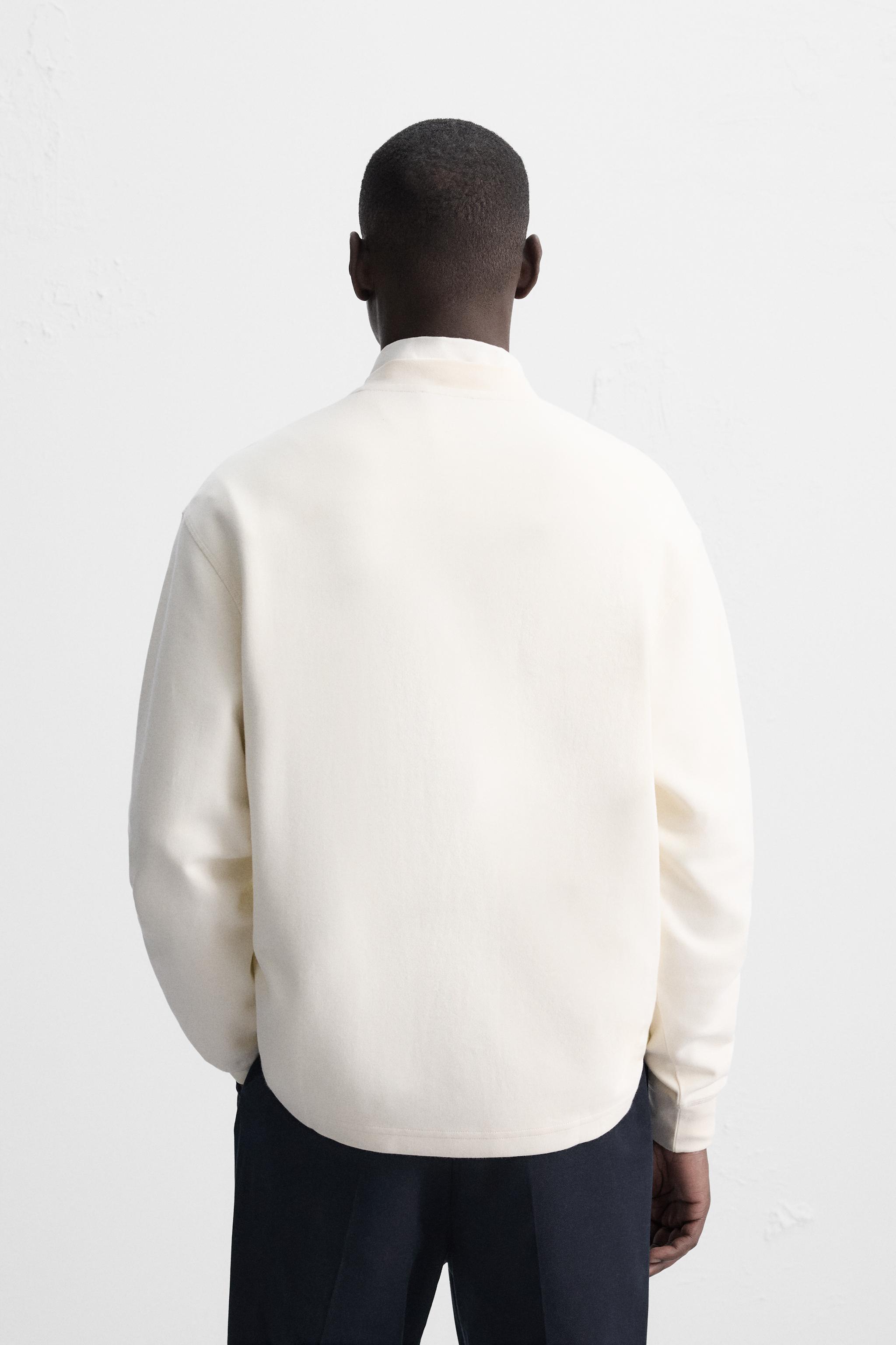 TEXTURED WEAVE INTERLOCK SWEATSHIRT Product Image