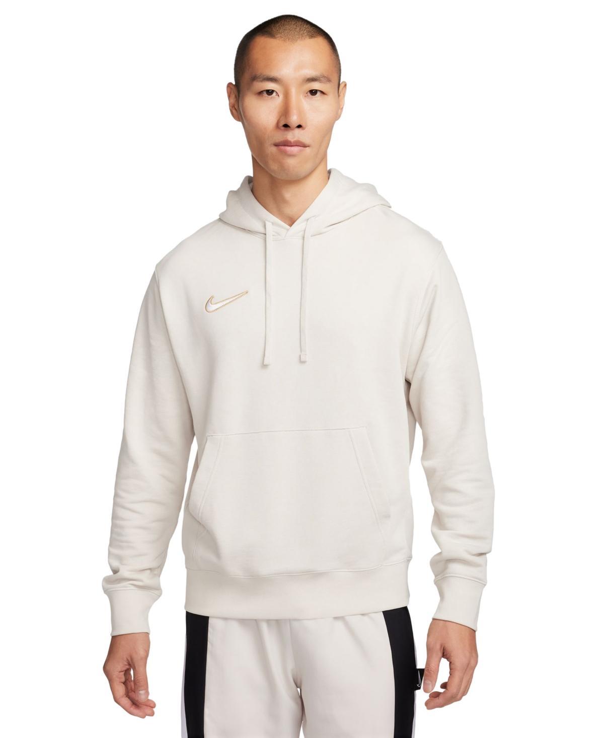 Nike Mens Pullover French Terry Logo Soccer Hoodie - Black/(white) Product Image