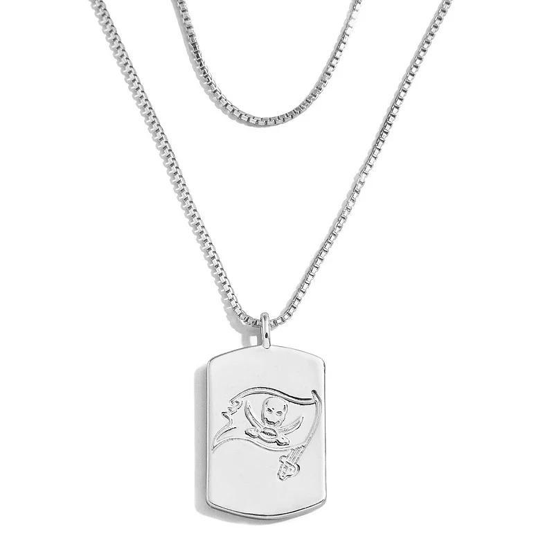 WEAR by Erin Andrews x Baublebar New York Jets Gold Dog Tag Necklace, Womens Product Image