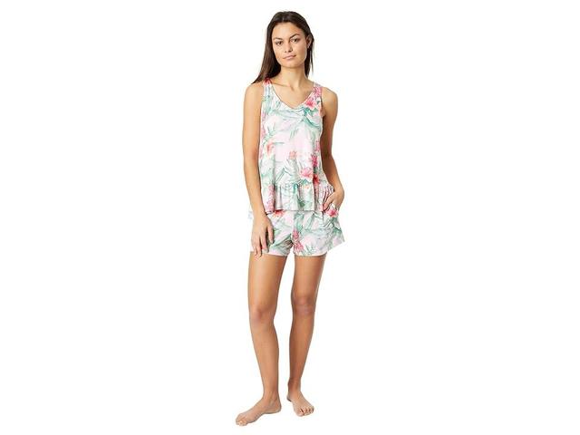 Tommy Bahama Sleeveless Shorts PJ Set Floral) Women's Pajama Sets Product Image