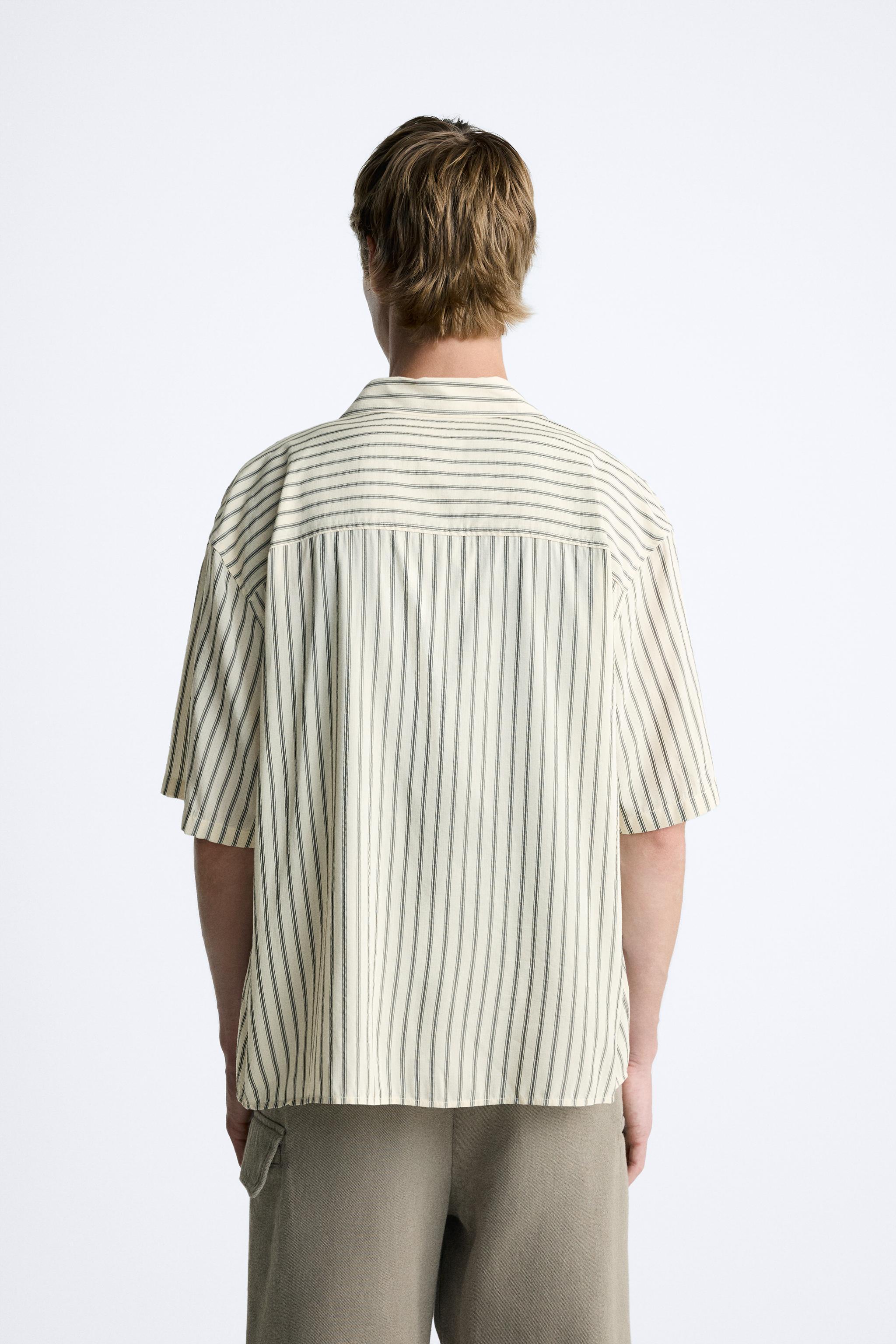 TEXTURED STRIPED SHIRT Product Image