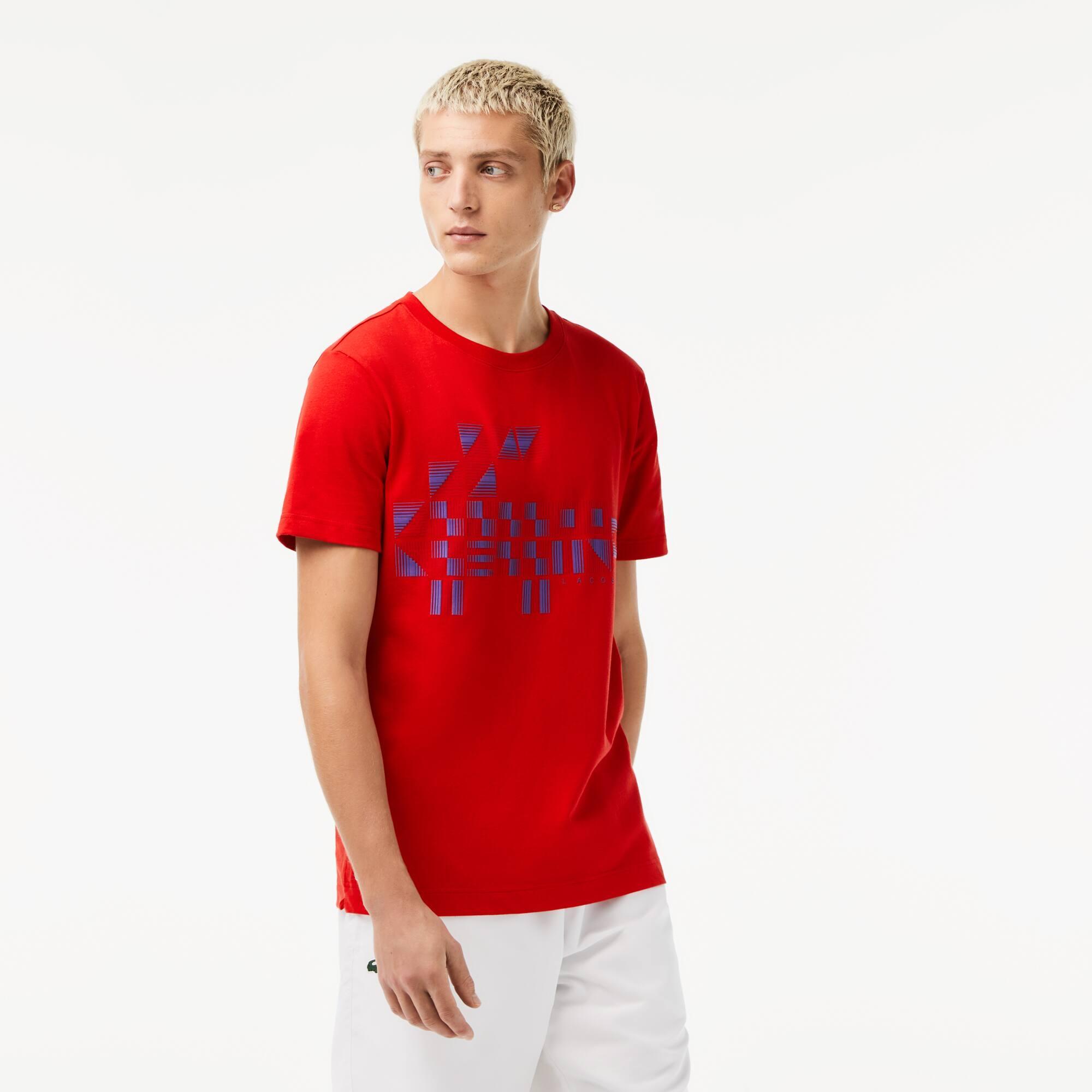 Men's Lacoste SPORT x Novak Djokovic Printed T-Shirt Product Image