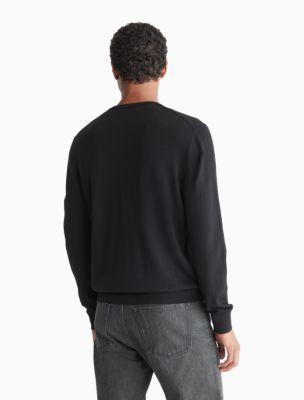 Extra Fine Merino Wool Blend V-Neck Sweater Product Image