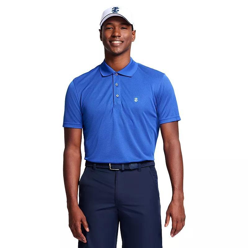 Mens IZOD Golf UPF 15 Grid Polo Blue Blue Product Image