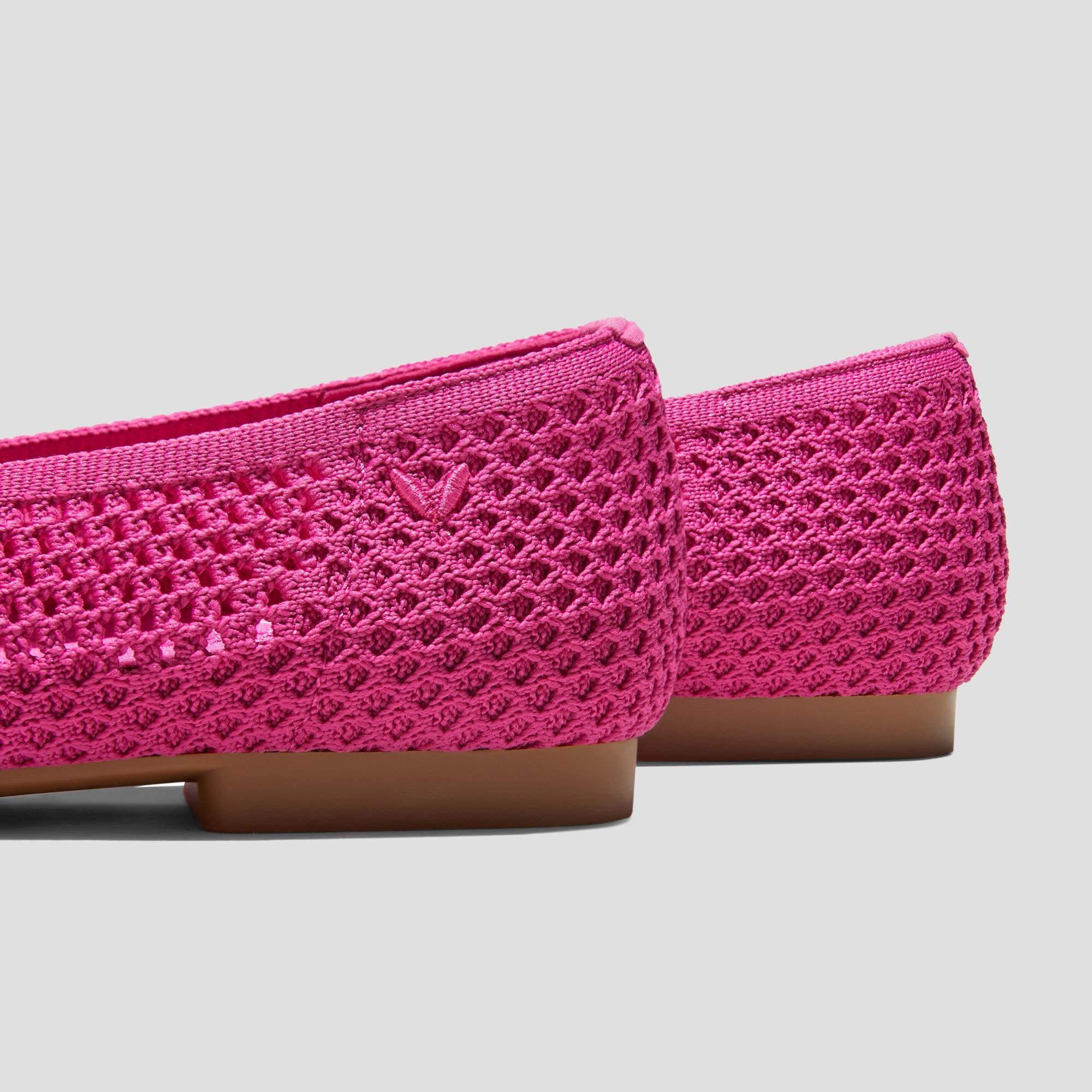 Square-Toe V-Cut Mesh Flats (Margot 2.0) Product Image