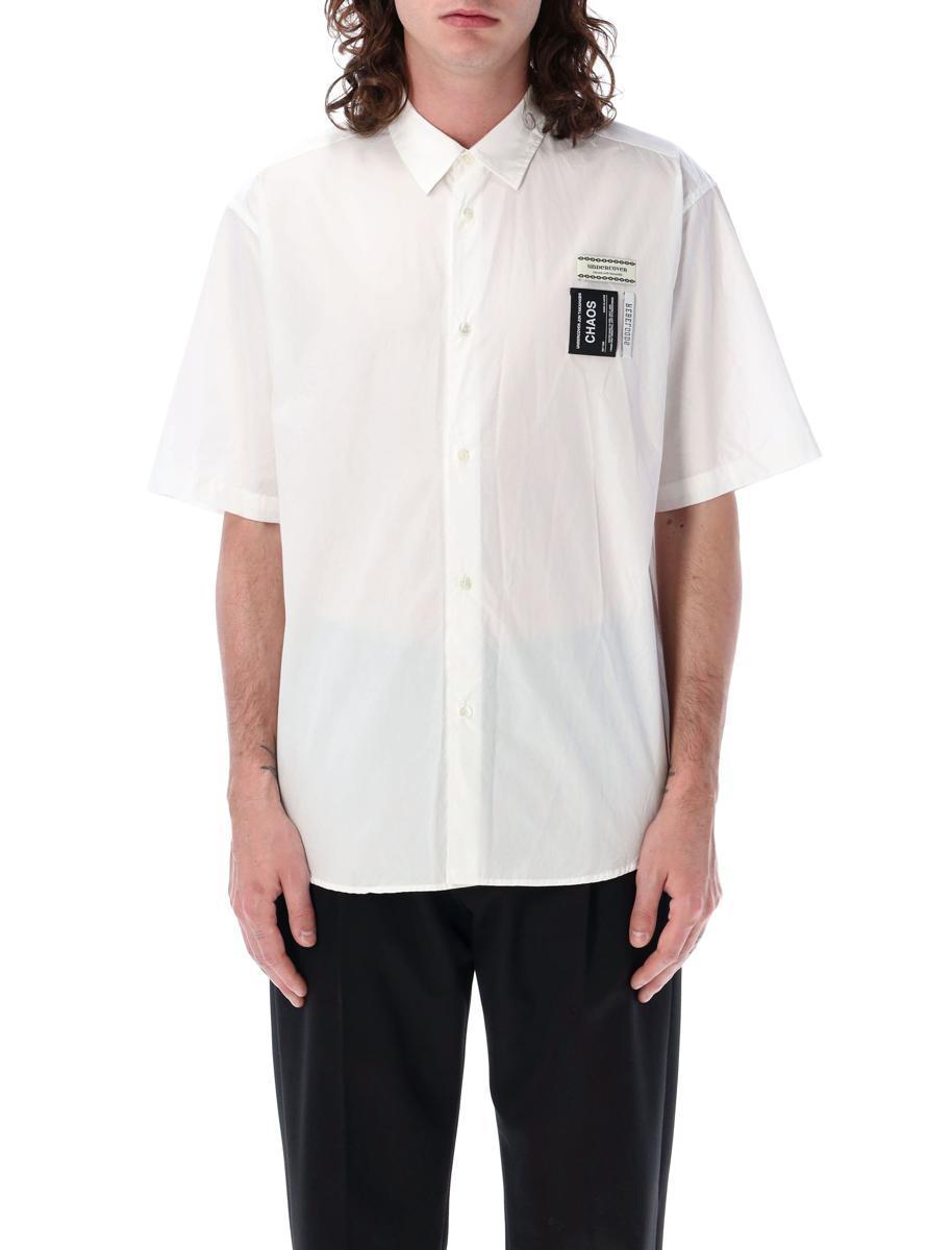 UNDERCOVER Labels Cotton Shirt Pocket In White Product Image