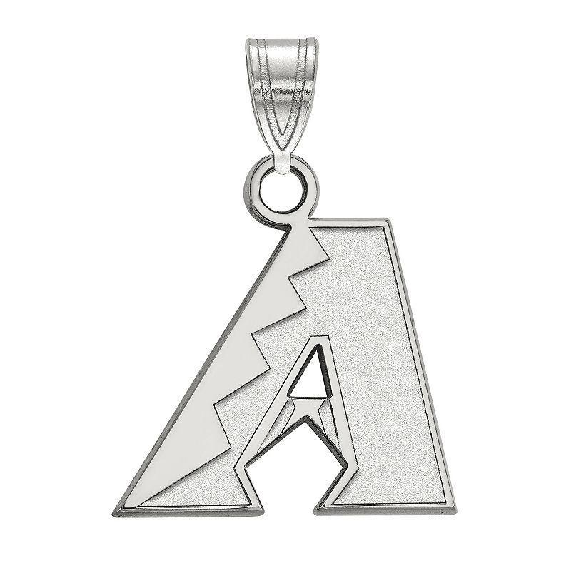 LogoArt 10k Gold Arizona Diamondbacks Small Pendant, Womens, 10k White Gold Product Image