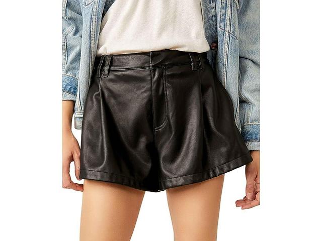 Free People Free Reign Faux Leather Shorts Product Image