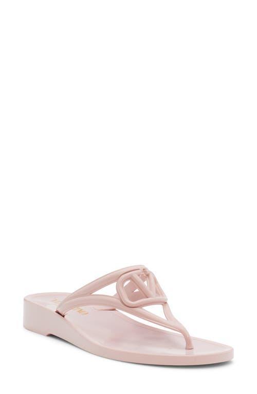 Valentino Garavani VLOGO Jelly Wedge Flip Flop Product Image