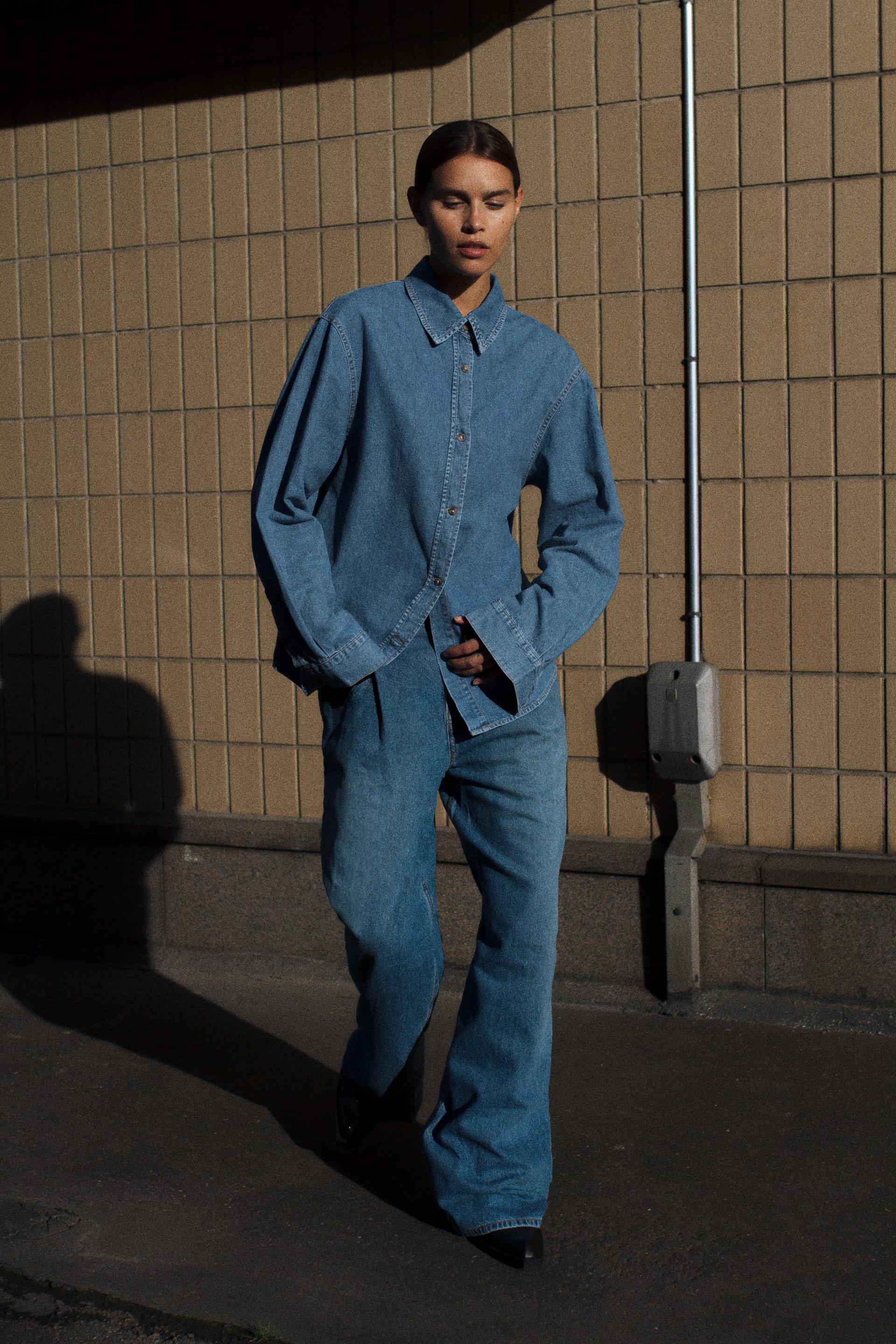 BASIC DENIM TRF SHIRT product image