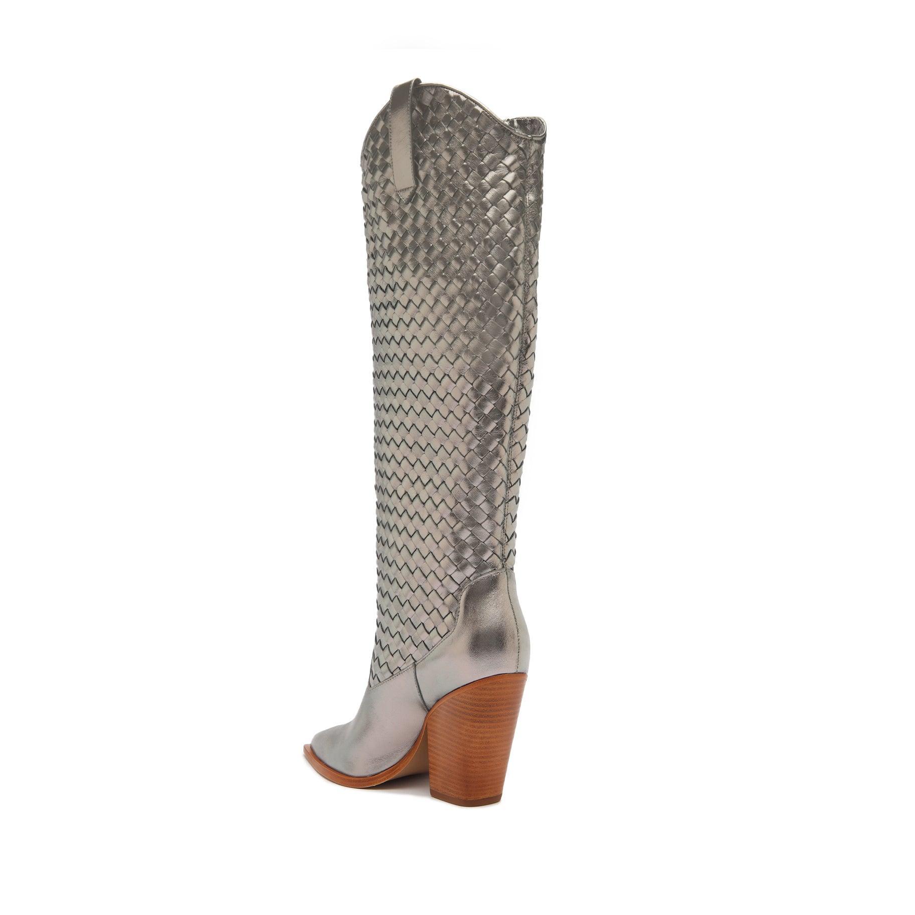 Ella Woven Metallic Leather Boot Female Product Image